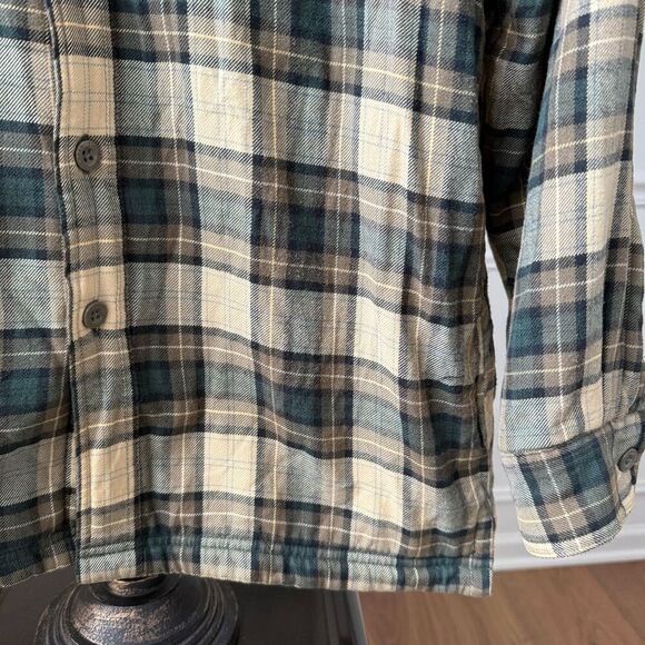 L.L. Bean Fleece Lined Plaid Flannel Button Shirt S - Picture 3 of 5